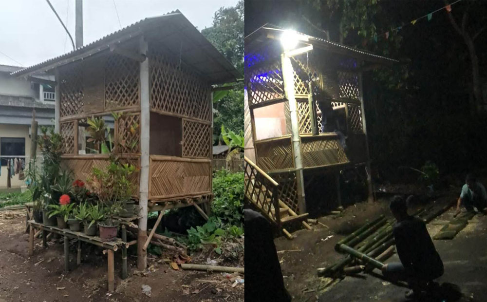 Marak Aksi Kriminalitas, Warga Cempaka Tegal Bangun Poskamling